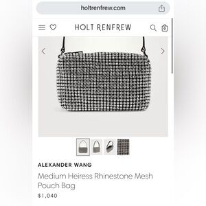 Authentic Alexander Wang Rhinestone Mesh Bag